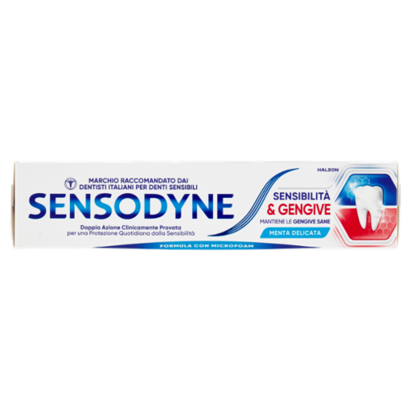 Sensodyne Sensibilità & Gengive, Dentifricio per Denti sensibili e Fastidi Gengivali, 75ml