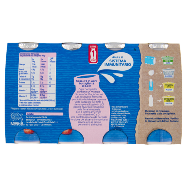 NESTLÉ LC1 con Probiotico Fragola 8x90g