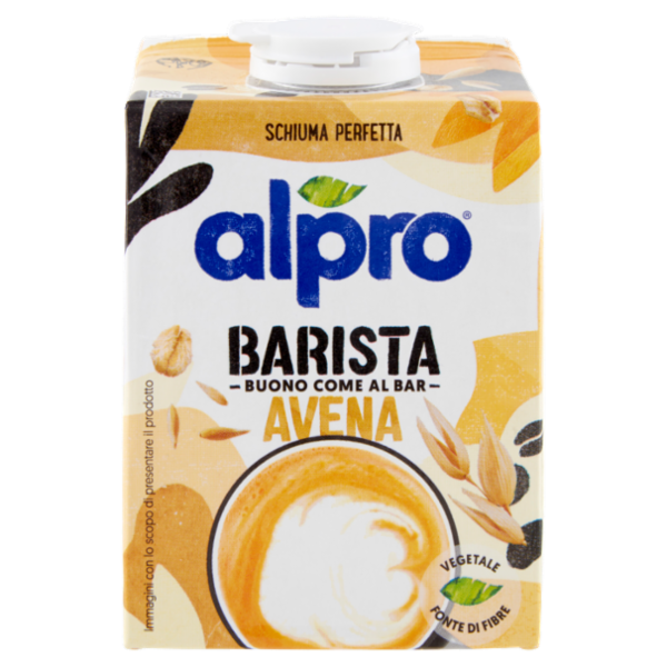 ALPRO Barista Avena, Bevanda 100% Vegetale, Basso Contenuto di grassi, Senza Lattosio, 500 ml
