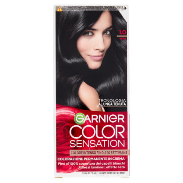 Garnier Color Sensation Colorazione Permanente in Crema 1.0 Nero