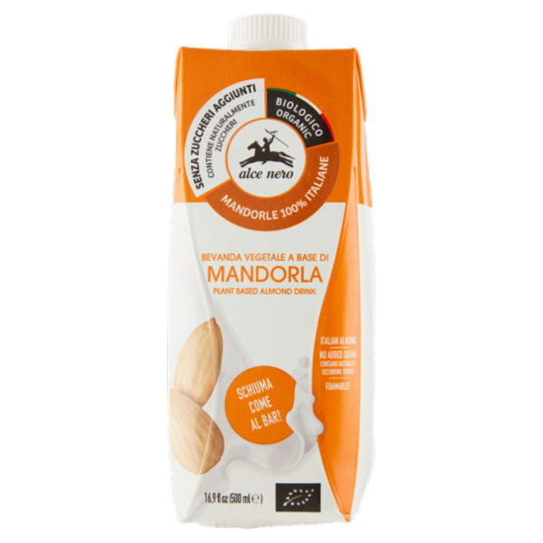 alce nero Bevanda Vegetale a Base di Mandorla 500 ml
