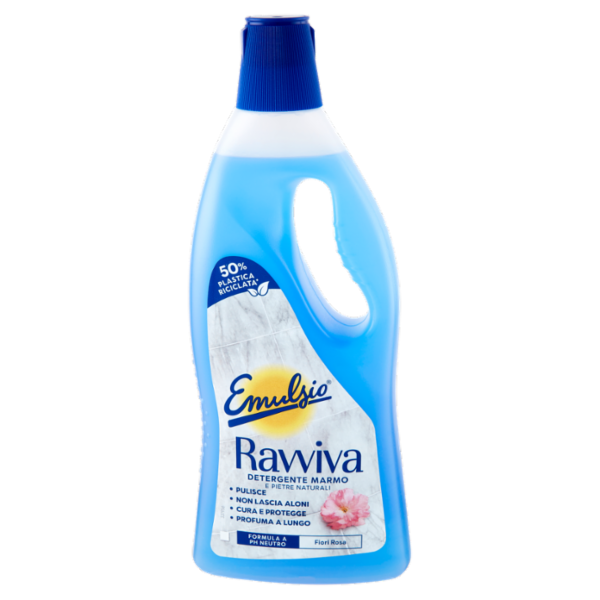 Emulsio Ravviva Detergente Marmo e Pietre Naturali Fiori Rosa 750 ml