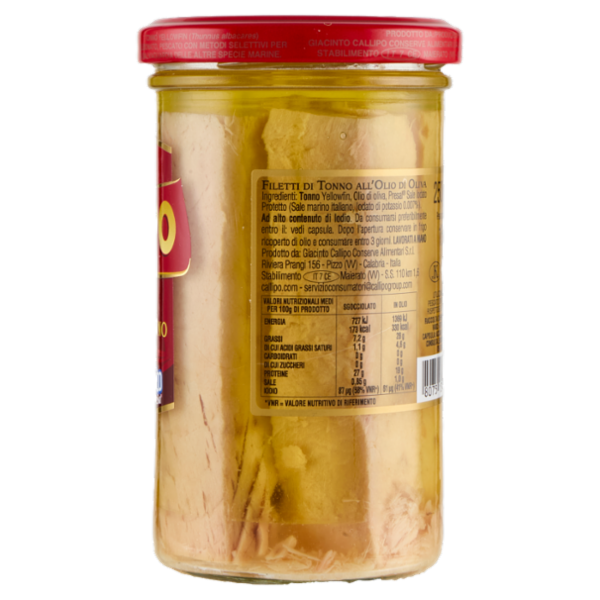Callipo Filetti di Tonno all'olio di oliva 250 g