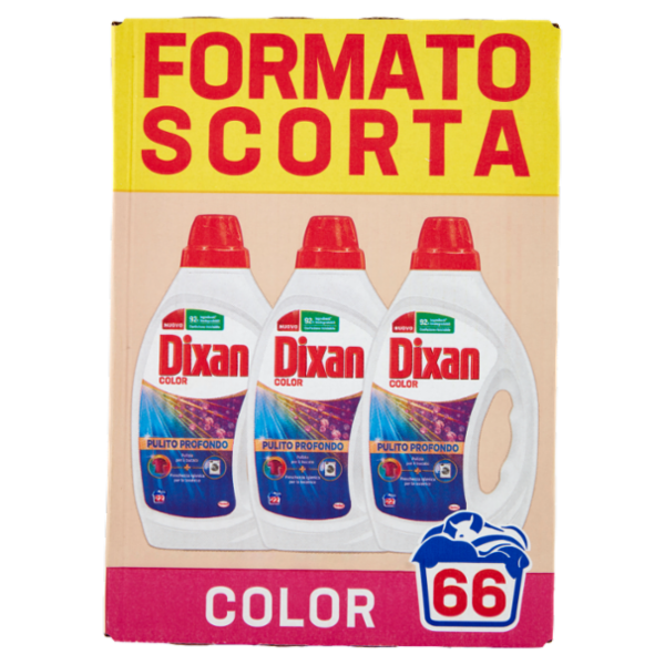 DIXAN Liquido COLOR 3x22=66 Lavaggi 3 x 990 ml