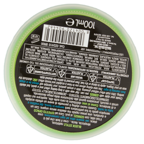 Gomgel Block Style Cera Effetto Ulta Opaco 100 mL