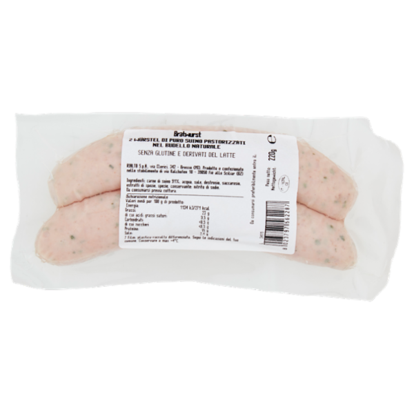 Assaggi e paesaggi Würstel Artigianali Altoatesini 220 g