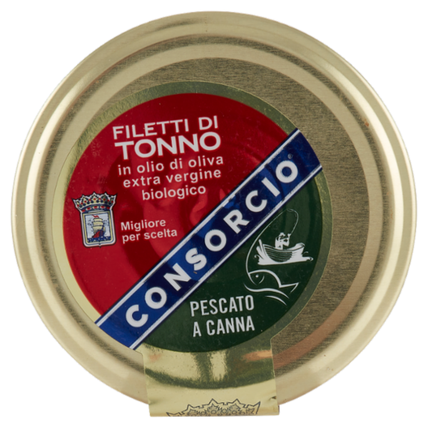 Consorcio Filetti di Tonno in olio di oliva extra vergine biologico 180 g