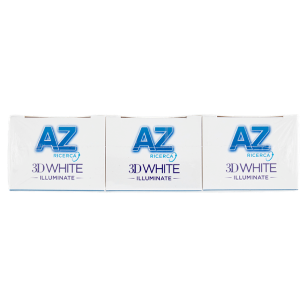 AZ Ricerca Dentifricio 3D White Illuminate Express Whitening Bianco Fresh 3 x 50 ml