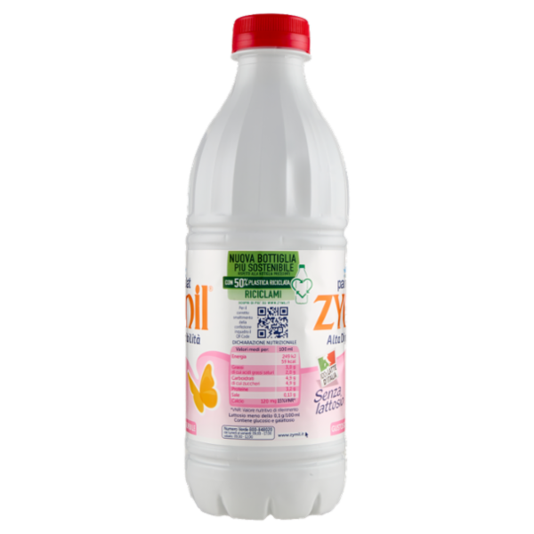 Zymil Alta Digeribilità Senza lattosio Gustoso Digeribile 100% Latte d'Italia 1000 ml