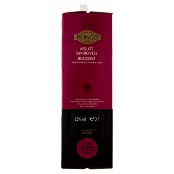 Cantine Ronco Merlot Sangiovese Rubicone IGT 3 l