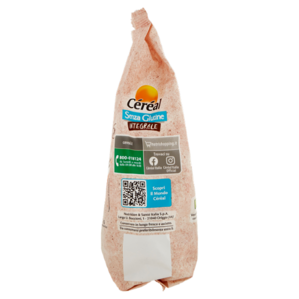 Céréal Senza Glutine Madeleine con Miele, Farina di Riso integrale, 6 Merendine senza lattosio, 170g