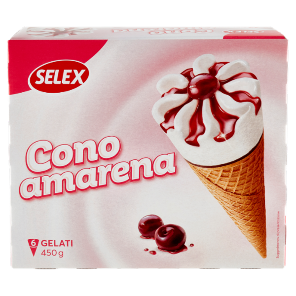 Selex 6 Coni di Gelato Amarena 450 g