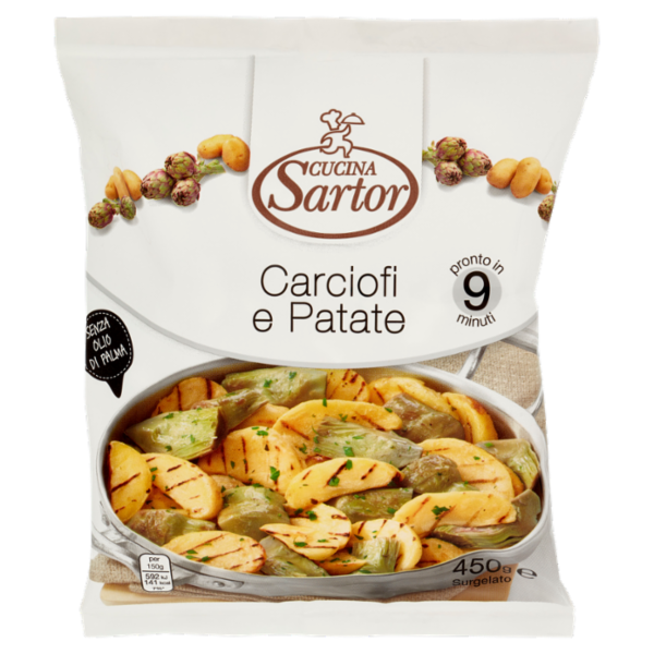 Cucina Sartor Carciofi e Patate Surgelato 450 g