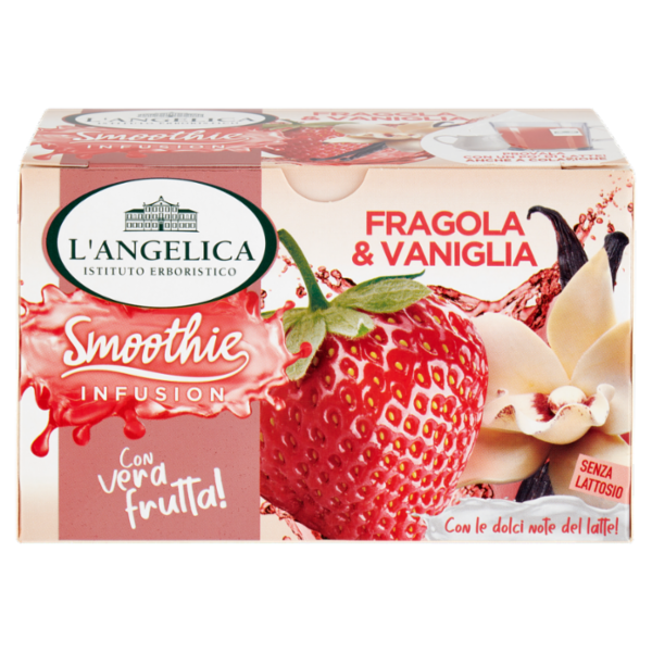 L'Angelica Smoothie Infusion Fragola & Vaniglia 15 Filtri 30 g