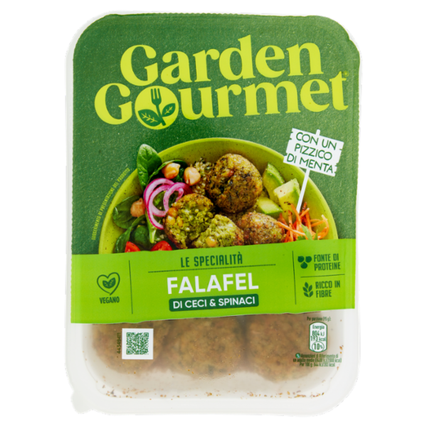 GARDEN GOURMET Falafel Vegano di Ceci e Spinaci 2 porzioni 190g