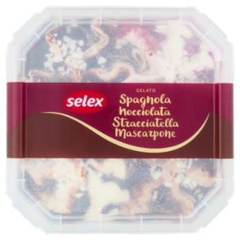 Selex Gelato Spagnola, Nocciolata, Stracciatella e Mascarpone 1 Kg