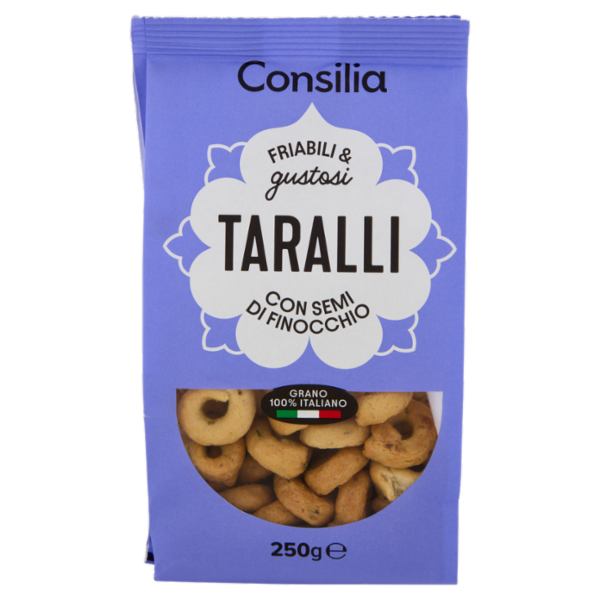 Consilia Taralli con Semi di Finocchio 250 g