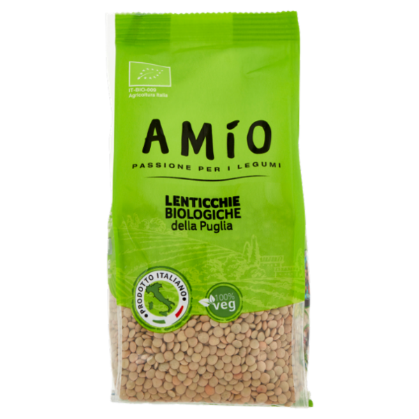 Amío Lenticchie Biologiche della Puglia 400 g