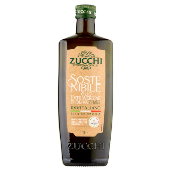 Zucchi Sostenibile Olio Extravergine di Oliva 100% Italiano 1 L