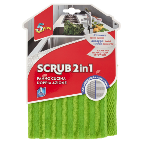 Super5 Scrub 2in1 Panno Cucina Doppia Azione 1 pz