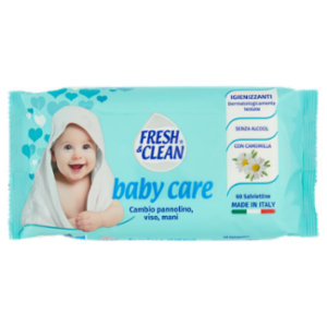 Fresh & Clean Baby Care Salviettine Igienizzanti 60 Pz
