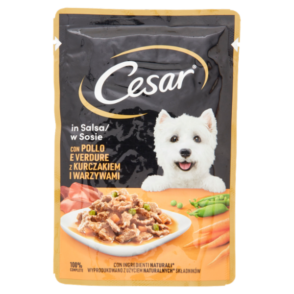Cesar con Pollo e Verdure in Salsa 100 g