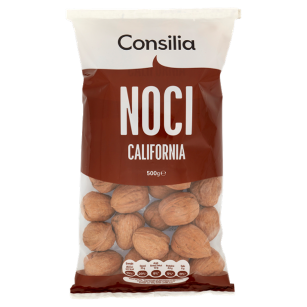 Consilia Frutta Secca Noci California con Guscio 500 g