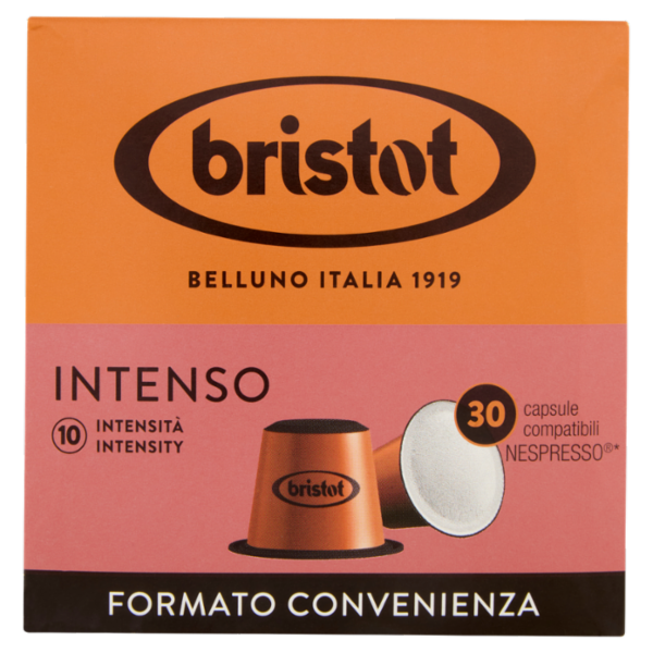 bristot Intenso 30 capsule compatibili Nespresso* 165 g