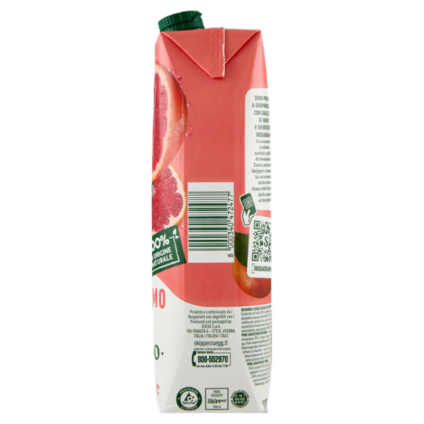 Zuegg Skipper Pompelmo Rosa Intenso 1000 ml