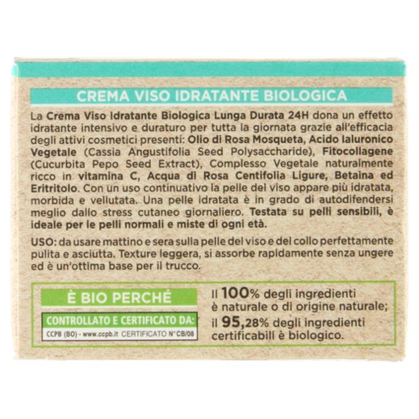 I Provenzali Bio Crema Viso Biologica Rosa Mosqueta 50 mL