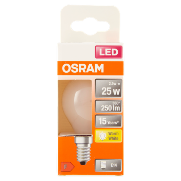 Osram Led Star Classic P 25 Warm White 2.5 W E14