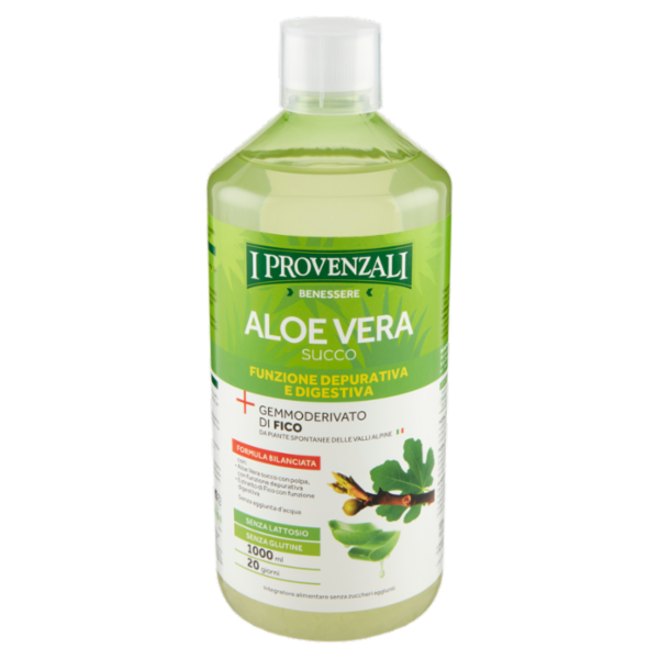I Provenzali Benessere Aloe Vera Succo Funzione Depurativa e Digestiva 1000 ml
