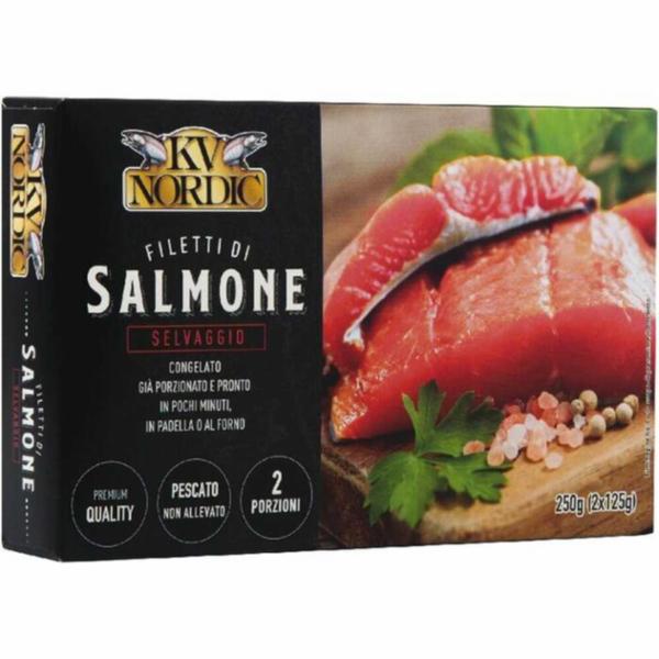 FILETTI DI SALMONE SELVAGGIO KV NORDIC GR.125X2