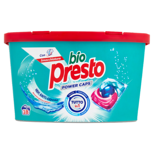 BIO PRESTO Power Caps Igiene 18pz (216g)
