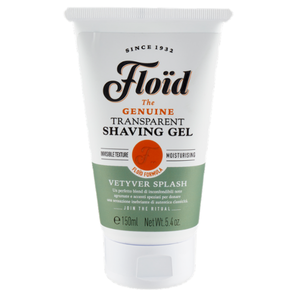 Floïd The Genuine Transparent Shaving Gel Vetyver Splash 150 ml