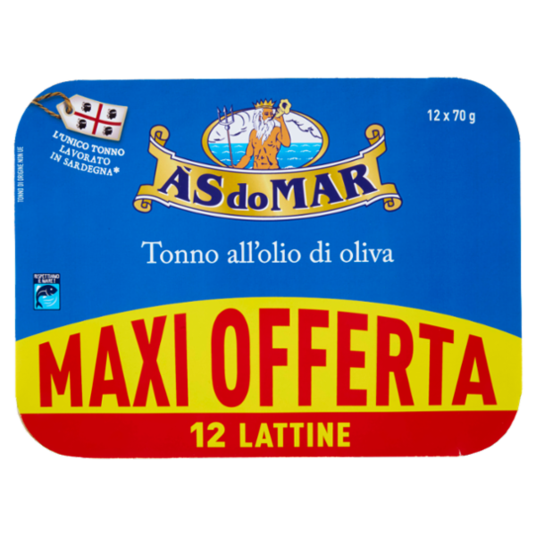 Asdomar Tonno all'olio d'oliva in scatola 12 x 70 g