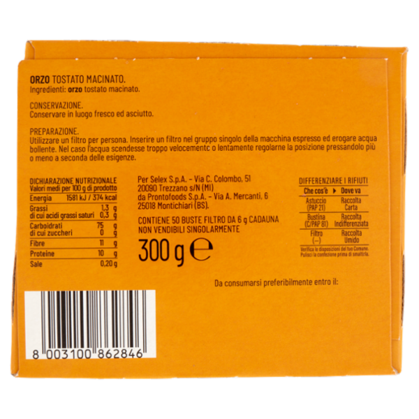 Sù Orzo Espresso in Dispenser 50 Cialde 300 g