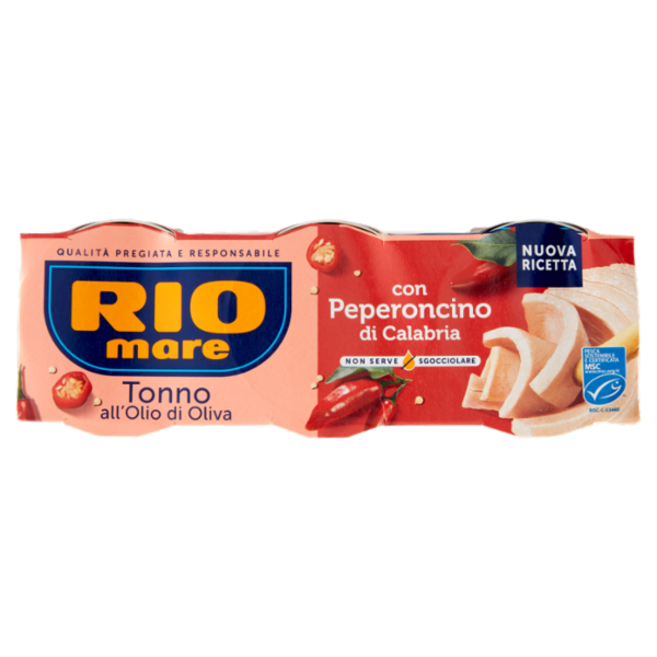 Rio mare Tonno all'Olio di Oliva con Peperoncino di Calabria 3 x 65 g