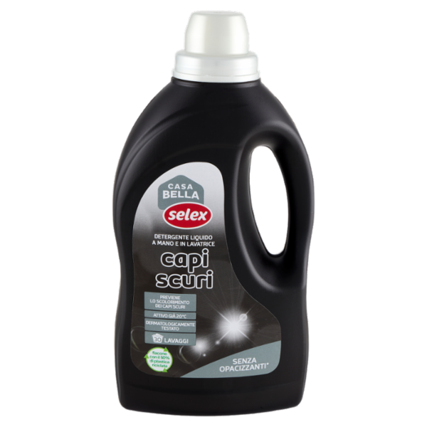 Selex Casa Bella Detersivo a Mano e in Lavatrice Liquido Capi Scuri 30 Lavaggi 1,5 L