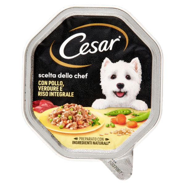 Cesar scelta dello chef con Pollo, Verdure e Riso Integrale 150 g