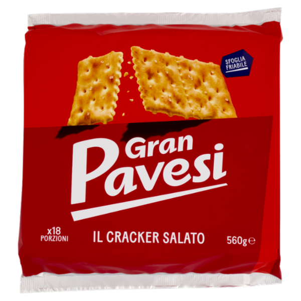 Gran Pavesi il Cracker Salato con Grano 100% italiano 560g