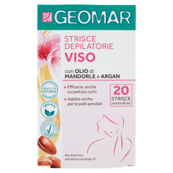 Geomar Strisce Depilatorie Viso 20 pz
