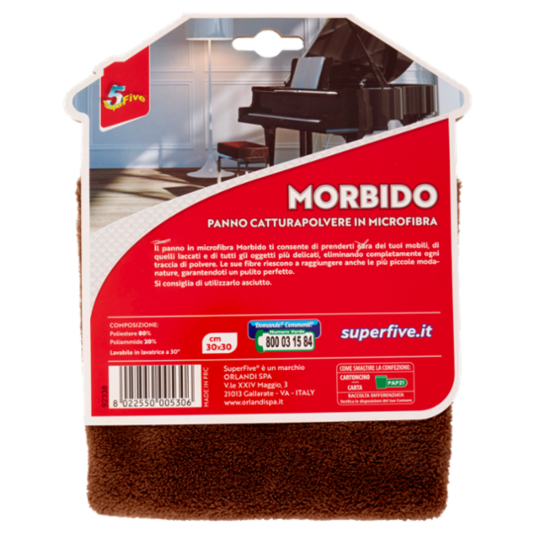 Super5 Morbido Panno Catturapolvere in Microfibra 1 pz