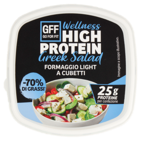 Go For Fit Wellness High Protein Greek Salad Formaggio Light a Cubetti 125 g