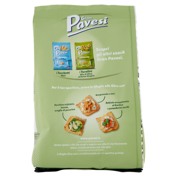 Gran Pavesi le Sfoglie Olive Snack Cotto al Forno 150g
