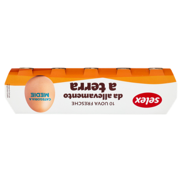 Selex 10 Uova Fresche Medie da Allevamento a Terra Categoria A