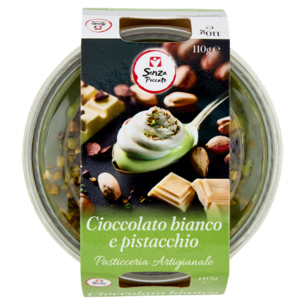 Senza Peccato Cioccolato bianco e pistacchio 110 g