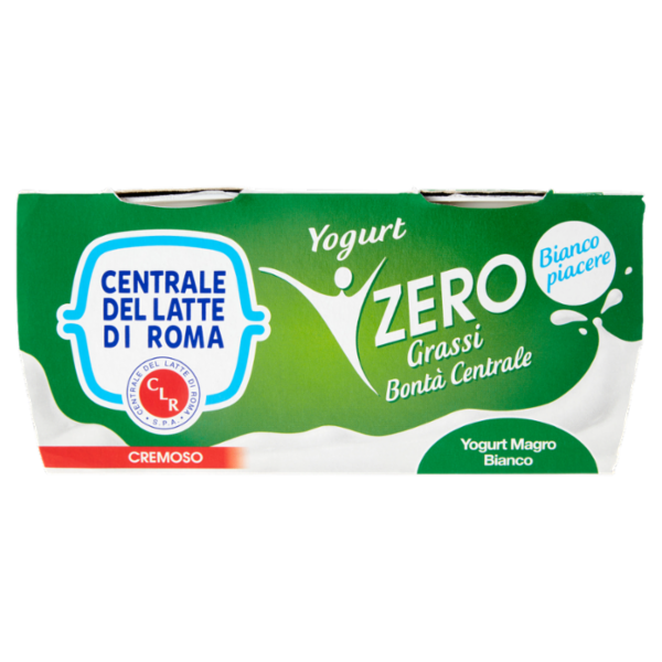 Centrale del Latte di Roma Zero Grassi Yogurt Magro Bianco 2 x 125 g