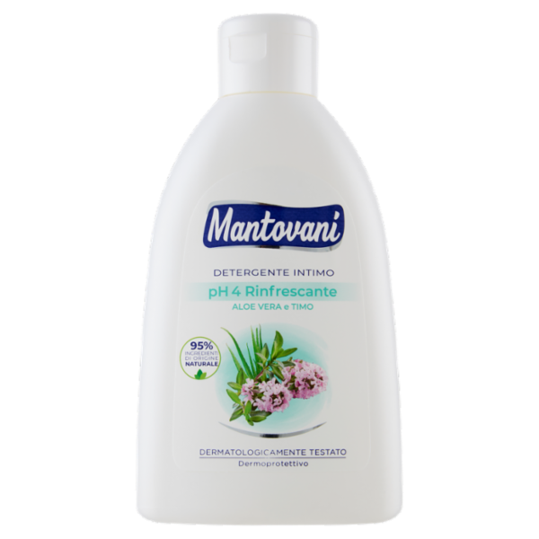 Mantovani Detergente Intimo pH 4 Rinfrescante Aloe Vera e Timo 250 ml