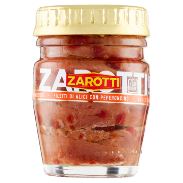 Zarotti Filetti di Alici con Peperoncino in Olio di Oliva 60 g